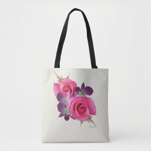 Tote Bag Rose Fourre-tout (Devant)