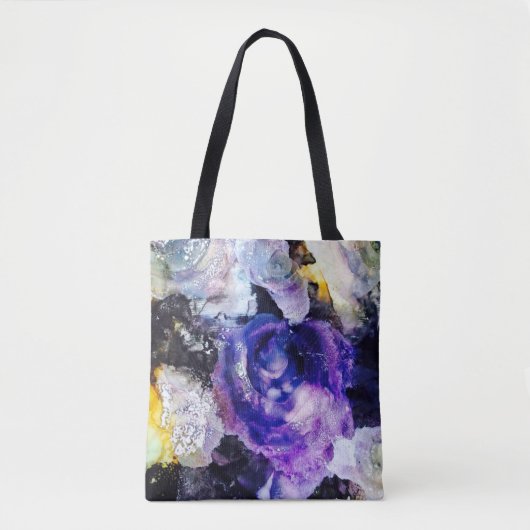 Tote Bag Rose Fourre-tout de pourpre (Devant)