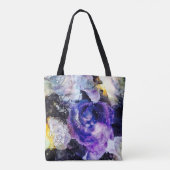 Tote Bag Rose Fourre-tout de pourpre (Dos)
