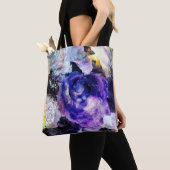 Tote Bag Rose Fourre-tout de pourpre (De près)
