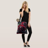 Tote Bag Rose gothique (Sur le modèle)