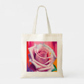 Tote Bag Rose gras en fleurs poème Bohemian Artsy (Dos)
