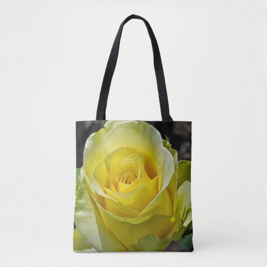 Tote Bag Rose jaune (Devant)
