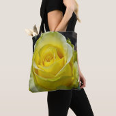 Tote Bag Rose jaune (De près)