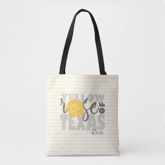 Tote Bag Rose jaune du Texas (Devant)