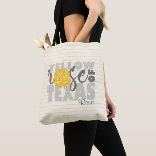 Tote Bag Rose jaune du Texas (De près)