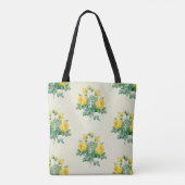 Tote Bag Rose jaune vintage (Dos)
