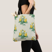 Tote Bag Rose jaune vintage (De près)