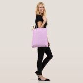 Tote Bag Rose lavande avec des points blancs (Sur le modèle)