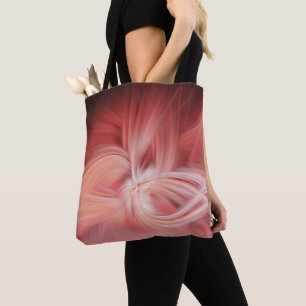 Tote Bag Rose Lotus Elégant Zen Art Lumière Abstrait