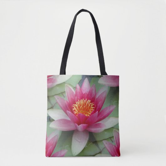 Tote Bag Rose Lotus Water Lily (Devant)