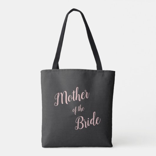 Tote Bag Rose Moderne Script Mère de la Mariée (Dos)
