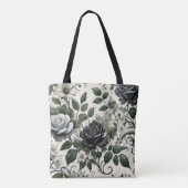 Tote Bag Rose noir (Dos)