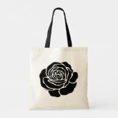 Tote Bag Rose noire cool (Dos)