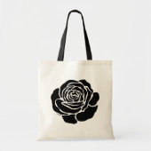 Tote Bag Rose noire cool (Devant)