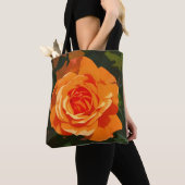 Tote Bag Rose orange (De près)