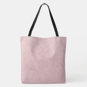 Tote Bag Rose Pâle Uni Texturé (Dos)