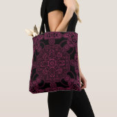 Tote Bag Rose Persan Profond (De près)