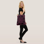 Tote Bag Rose Persan Profond (Sur le modèle)