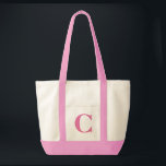 Tote Bag ROSE personnalisé de monogramme FOURRE-TOUT<br><div class="desc">ROSE personnalisé de monogramme FOURRE-TOUT NATUREL. La coutume créent votre propre sac !</div>