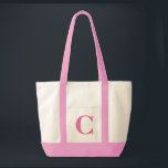 Tote Bag ROSE personnalisé de monogramme   FOURRE-TOUT<br><div class="desc">ROSE personnalisé de monogramme   FOURRE-TOUT NATUREL.  La coutume créent votre propre sac !</div>