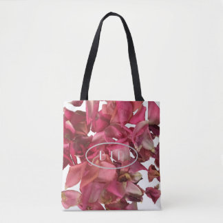 Tote Bag Rose Petal rose romantique Personnalisé