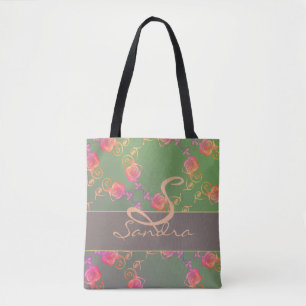 Tote Bag Rose romantique Monogram Fourre-tout