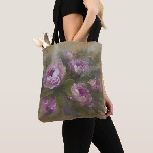 Tote Bag Rose rose (De près)