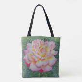 Tote Bag Rose rose au printemps (Dos)