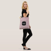Tote Bag Rose rose clair parties scintillant scintille Mono (Sur le modèle)