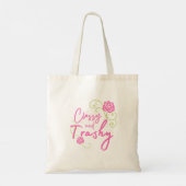 Tote Bag Rose rose classe et trash   (Dos)