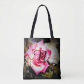 Tote Bag Rose rose monogramme (Devant)