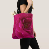 Tote Bag Rose rose naturelle magnifique (De près)
