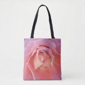 Tote Bag Rose Rose Pâle Luxuriante (Devant)