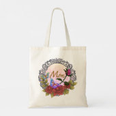 Tote Bag Rose Rosebud maman personnalisée (Dos)