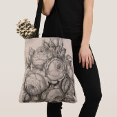 Tote Bag Rose & Rosebuds 02 (De près)