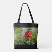 Tote Bag Rose rouge (Dos)