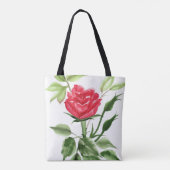 Tote Bag Rose rouge (Dos)