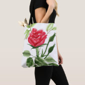 Tote Bag Rose rouge (De près)