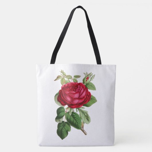 Tote Bag Rose Rouge (Devant)