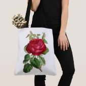 Tote Bag Rose Rouge (De près)
