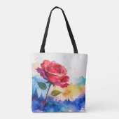 TOTE BAG ROSE ROUGE (Dos)