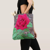 Tote Bag Rose rouge (De près)