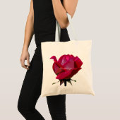 Tote Bag rose rouge (Devant (produit))