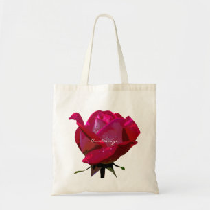 Tote Bag rose rouge