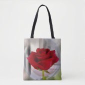 Tote Bag Rose rouge 2 (Devant)