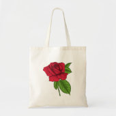 Tote Bag Rose rouge 2 (Devant)