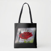 Tote Bag Rose rouge 2 (Devant)