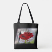 Tote Bag Rose rouge 2 (Dos)