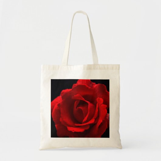 Tote Bag Rose rouge bti (Devant)